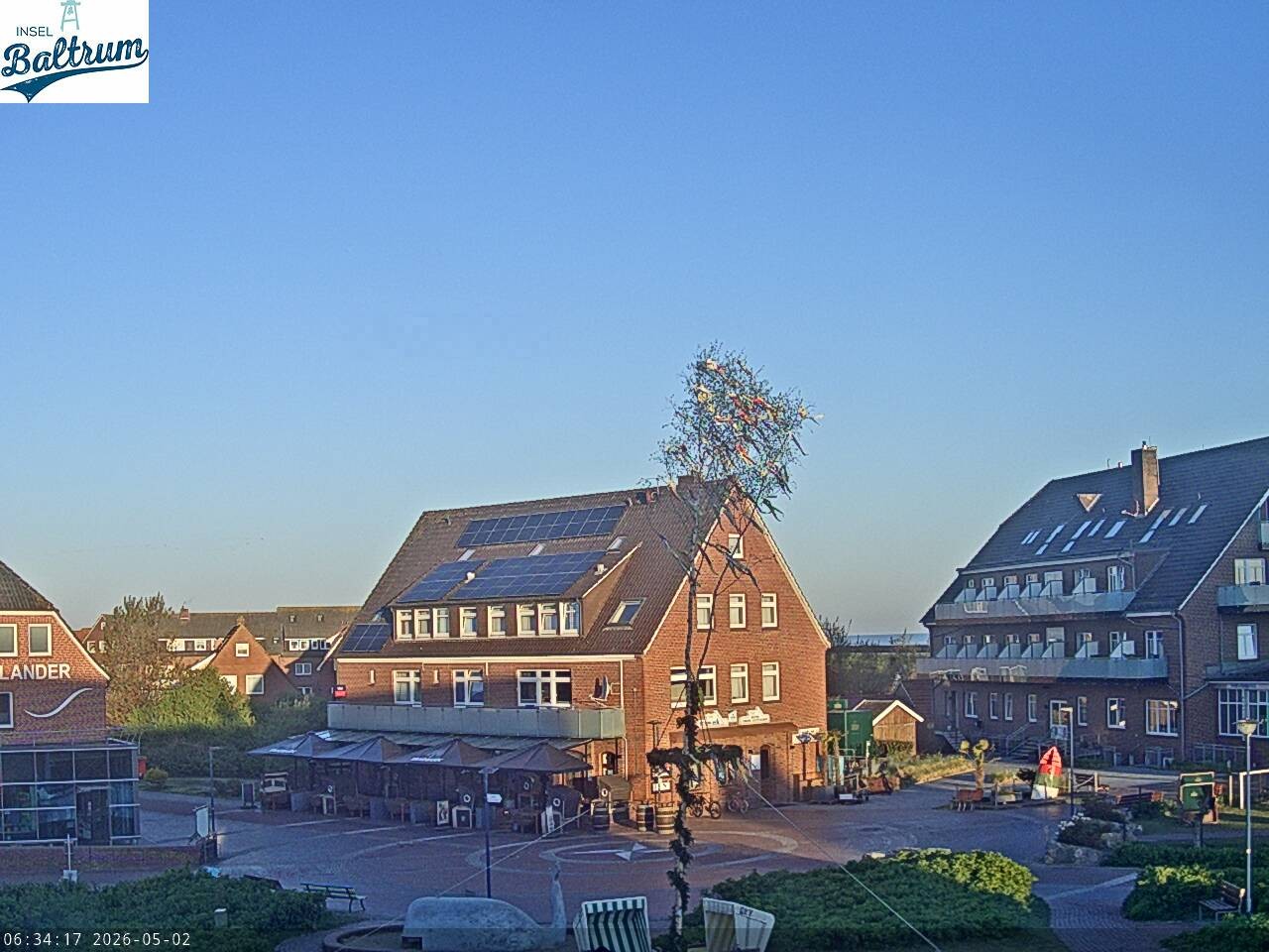 Archiv Foto Webcam Marktplatz Baltrum