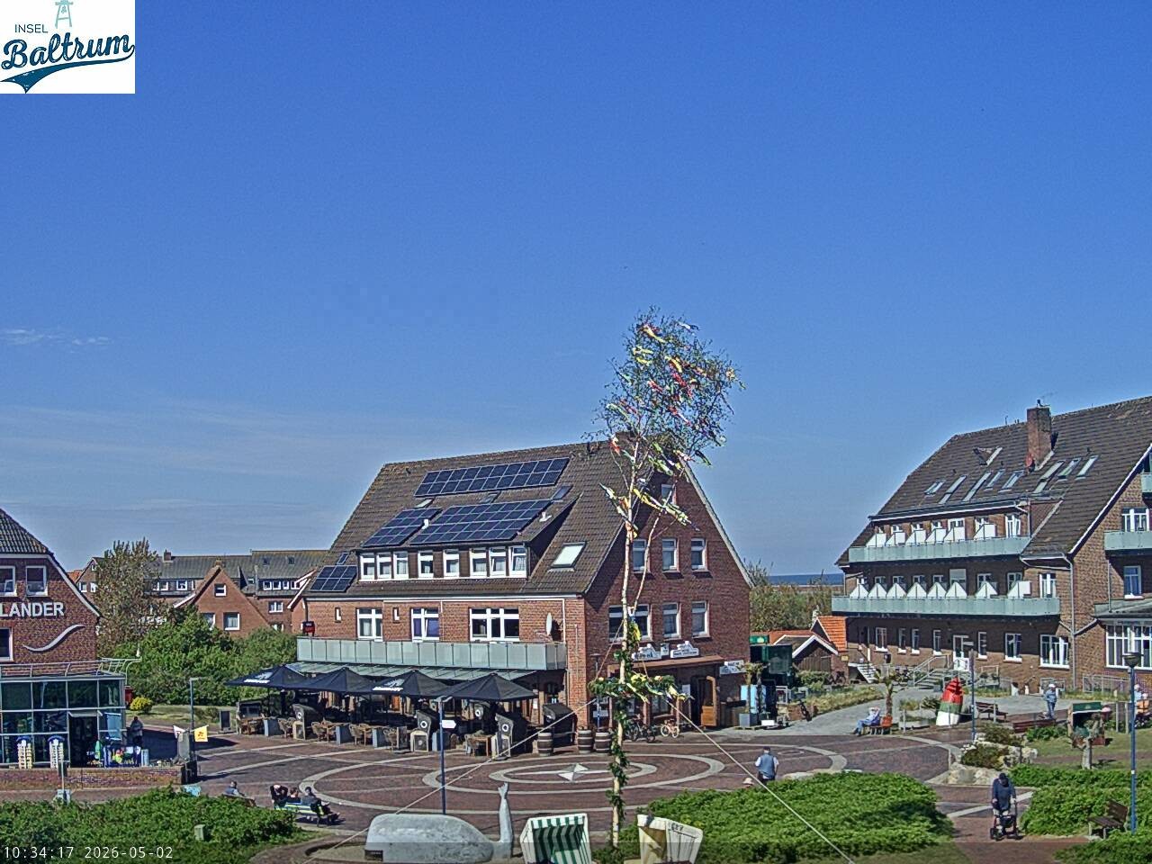 Archiv Foto Webcam Marktplatz Baltrum