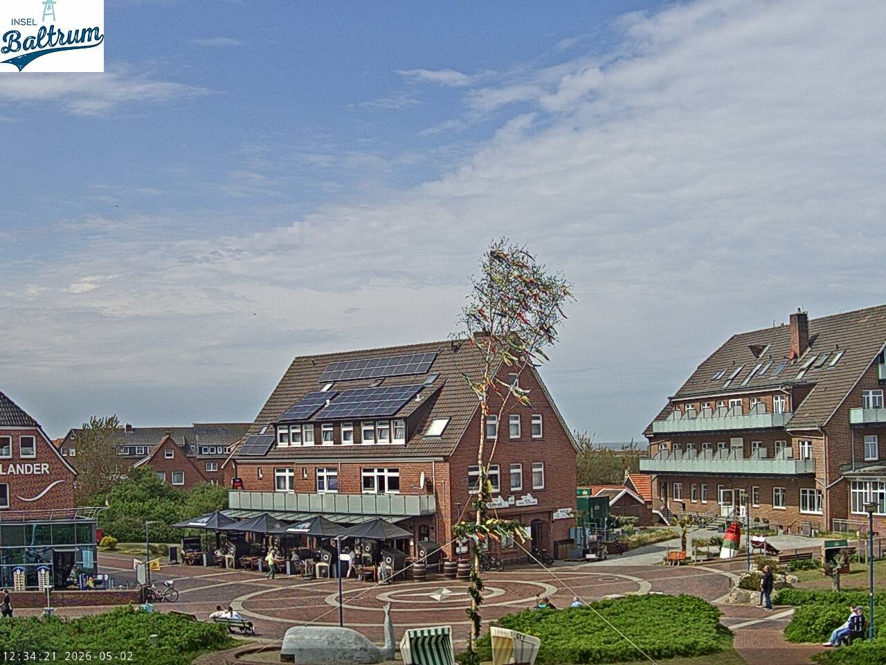 Archiv Foto Webcam Marktplatz Baltrum