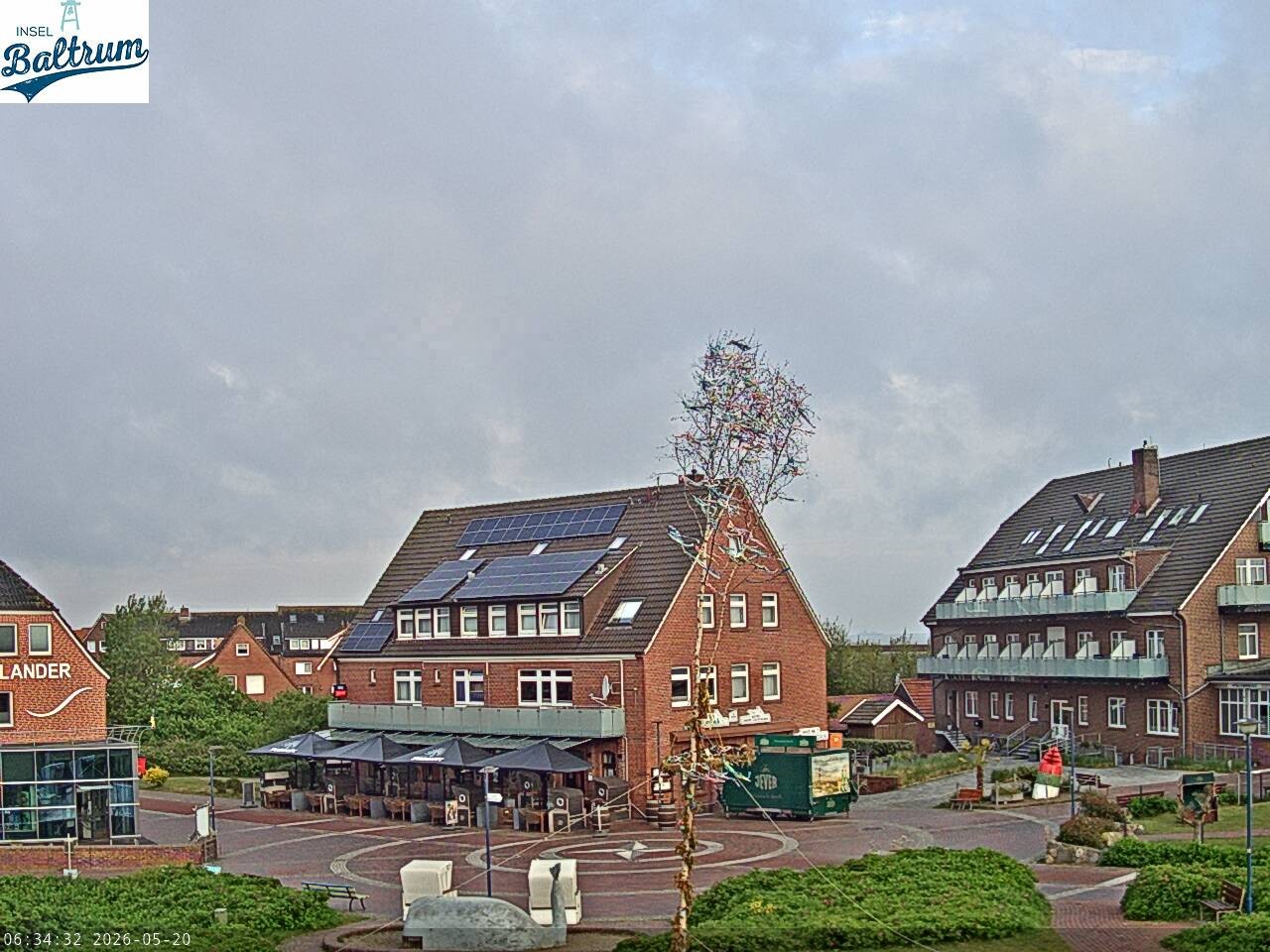 Archiv Foto Webcam Marktplatz Baltrum