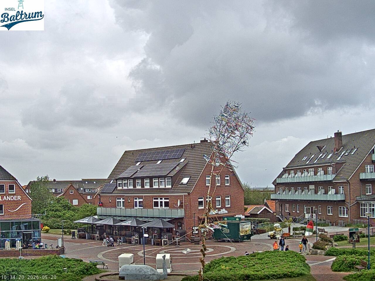 Archiv Foto Webcam Marktplatz Baltrum