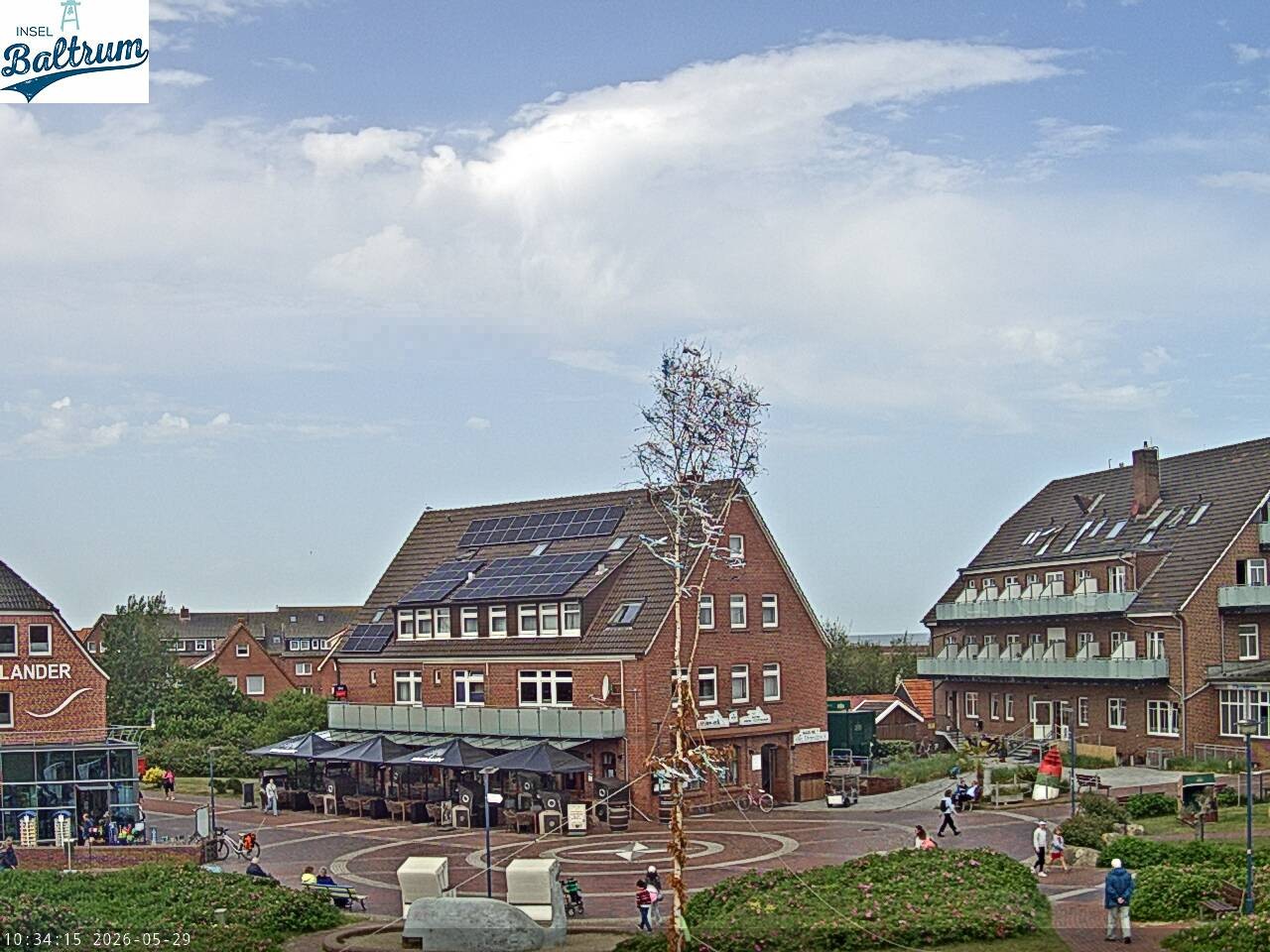 Archiv Foto Webcam Marktplatz Baltrum