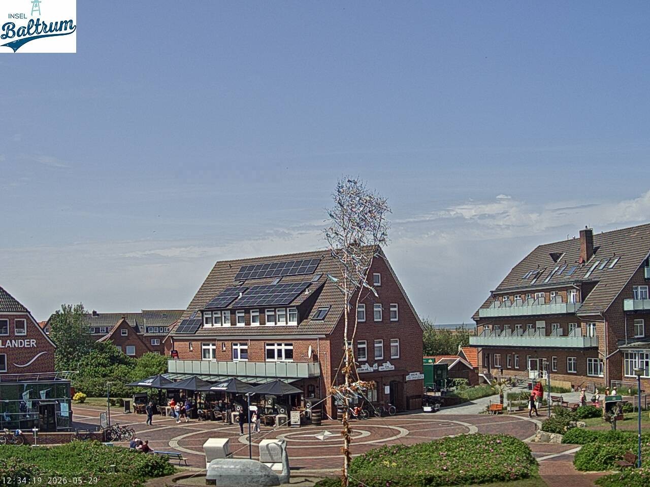 Archiv Foto Webcam Marktplatz Baltrum