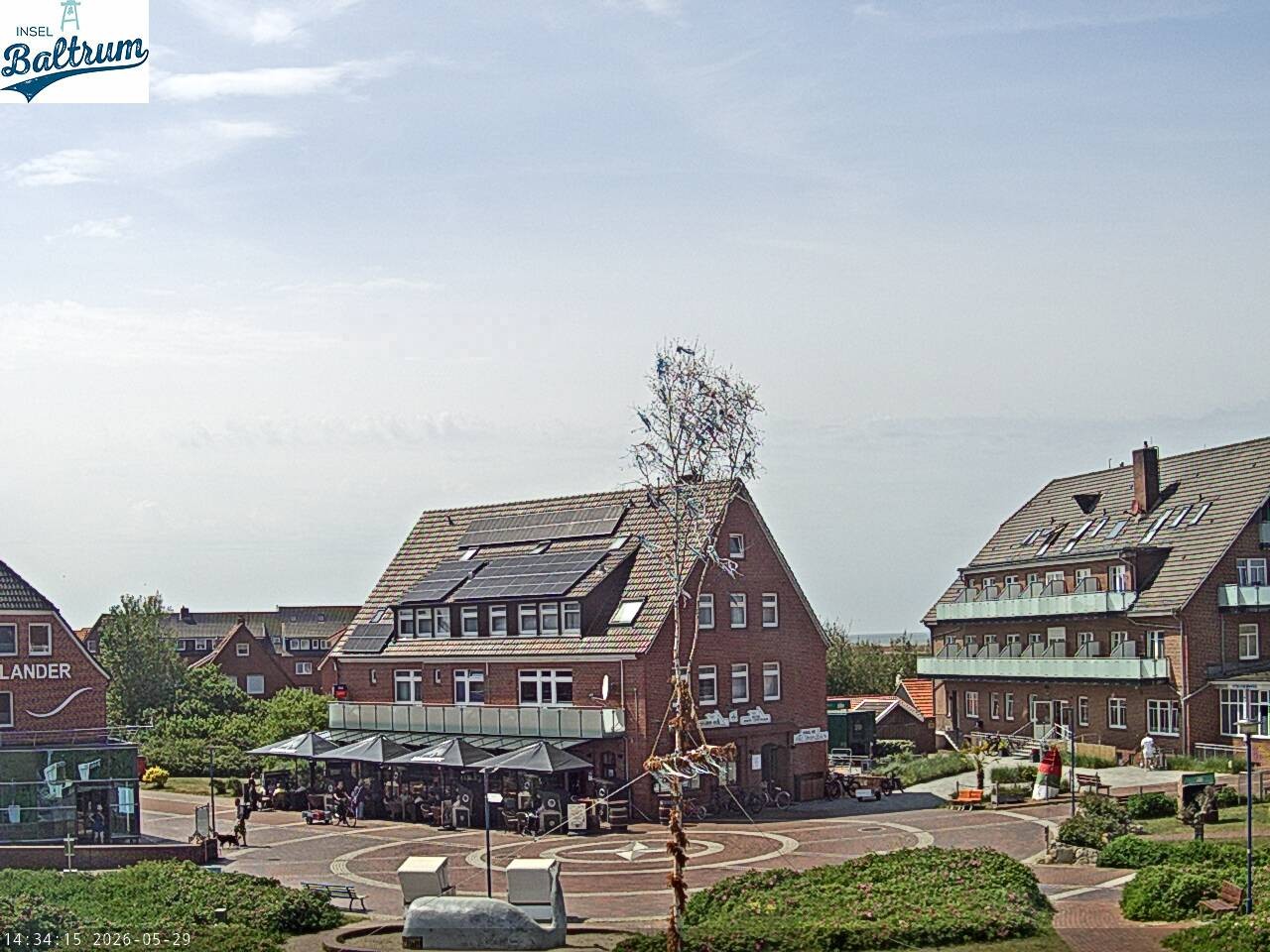 Archiv Foto Webcam Marktplatz Baltrum