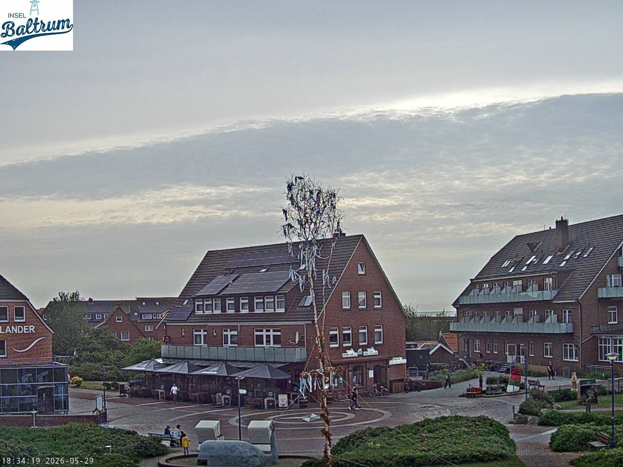 Archiv Foto Webcam Marktplatz Baltrum