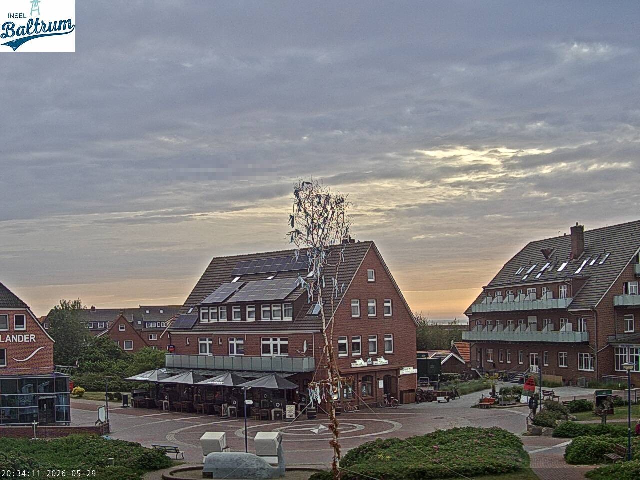 Archiv Foto Webcam Marktplatz Baltrum