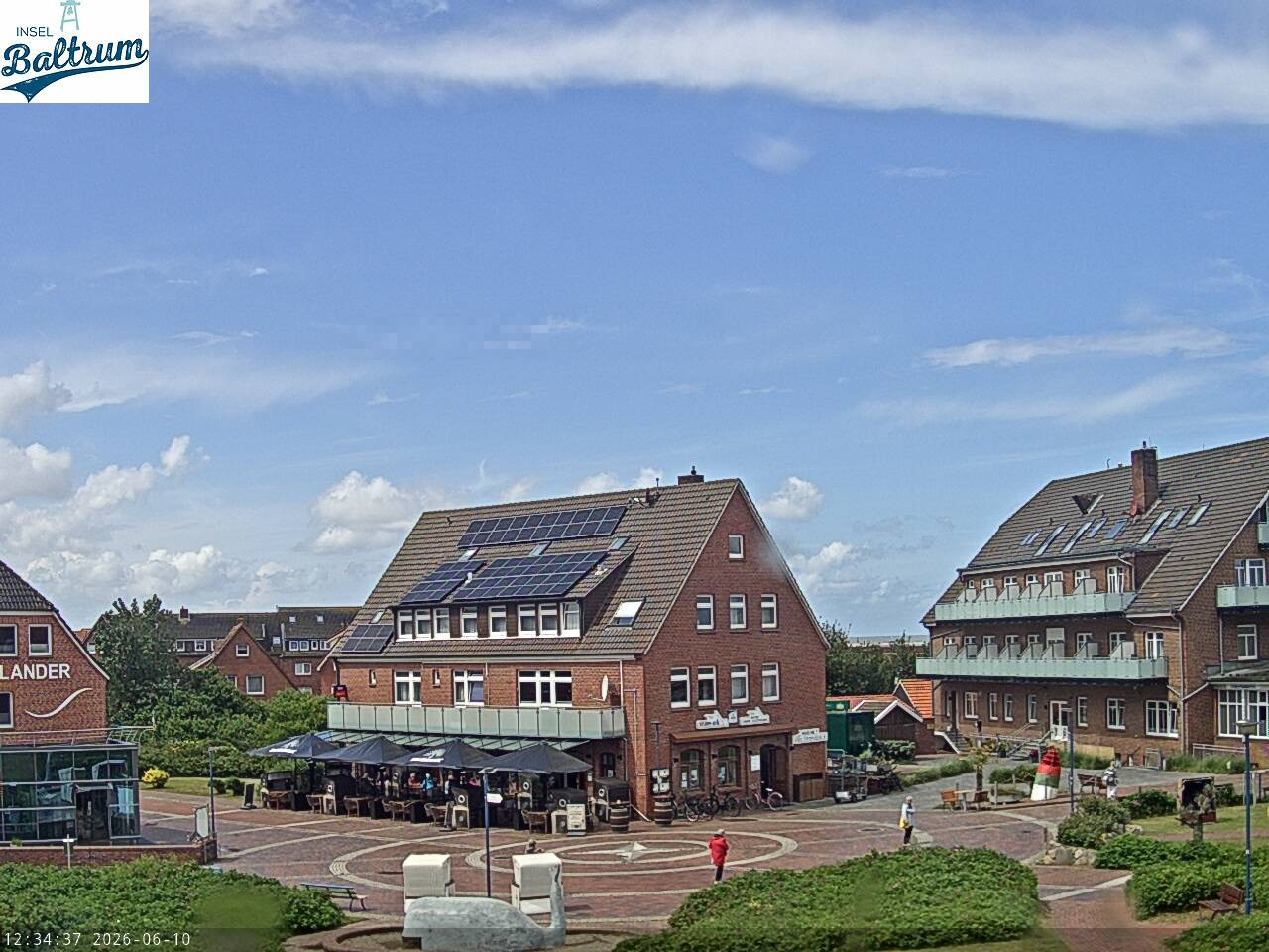 Archiv Foto Webcam Marktplatz Baltrum