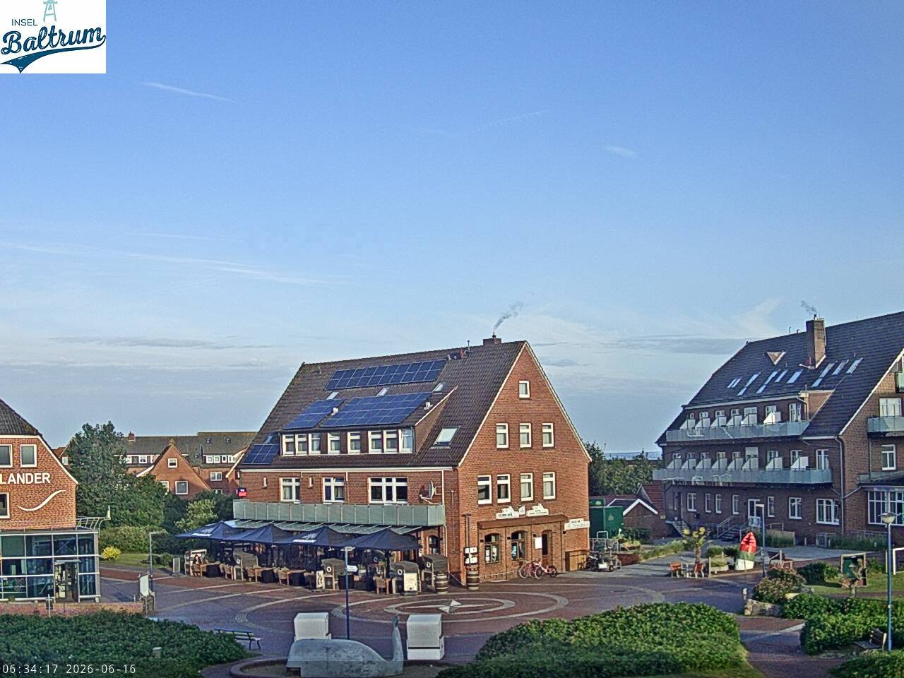 Archiv Foto Webcam Marktplatz Baltrum