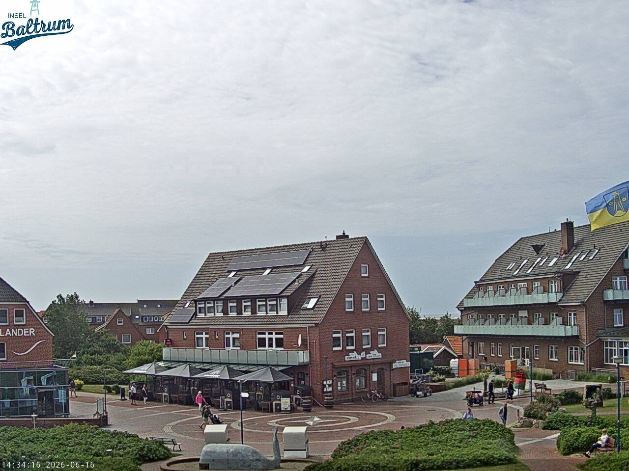 Archiv Foto Webcam Marktplatz Baltrum