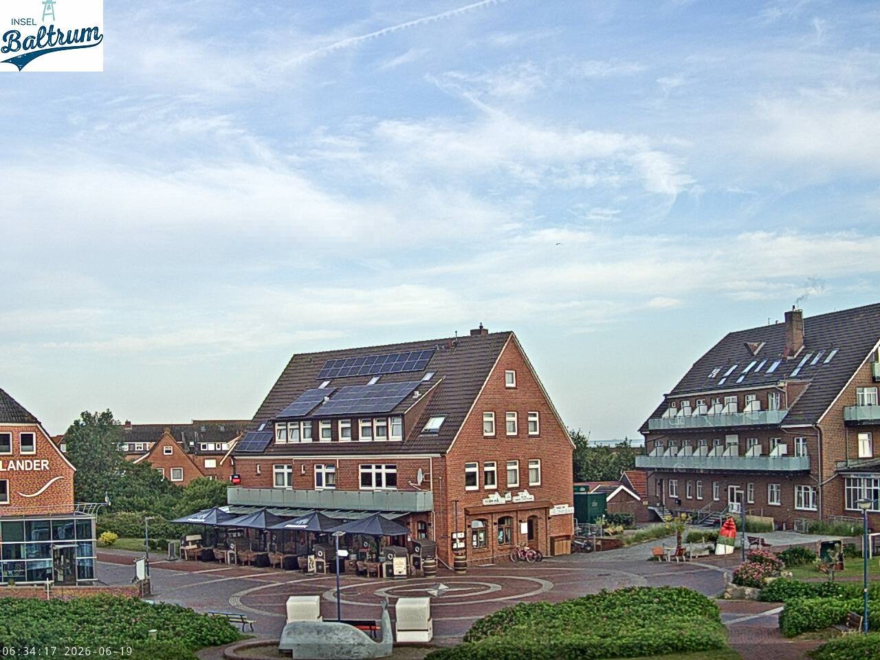 Archiv Foto Webcam Marktplatz Baltrum