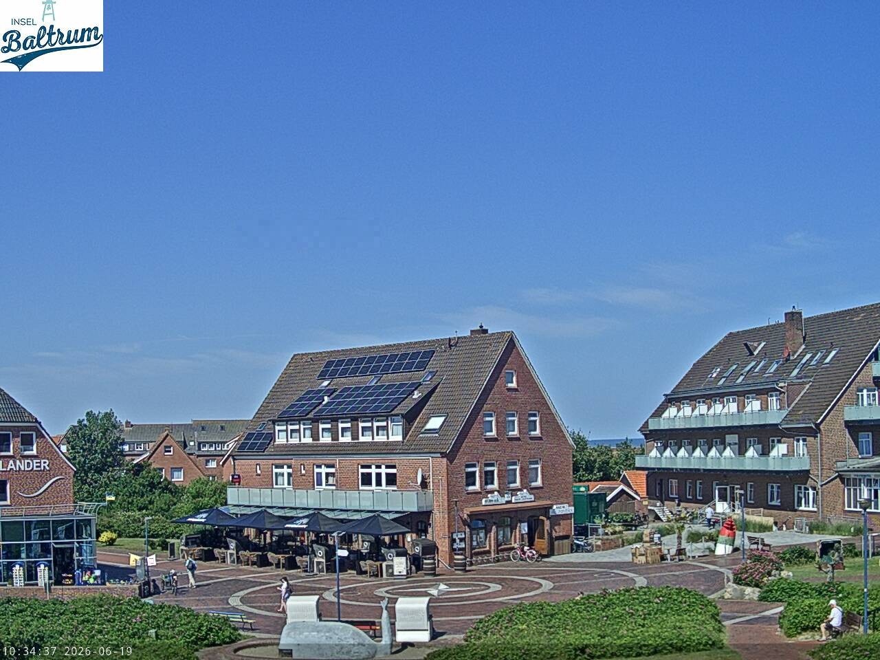 Archiv Foto Webcam Marktplatz Baltrum