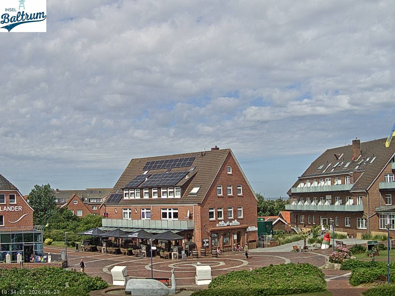 Archiv Foto Webcam Marktplatz Baltrum