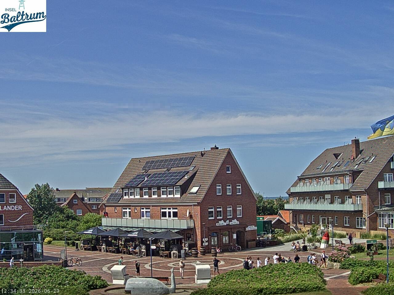 Archiv Foto Webcam Marktplatz Baltrum