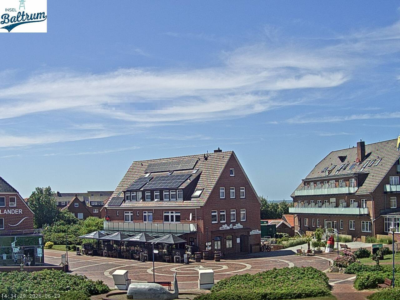 Archiv Foto Webcam Marktplatz Baltrum