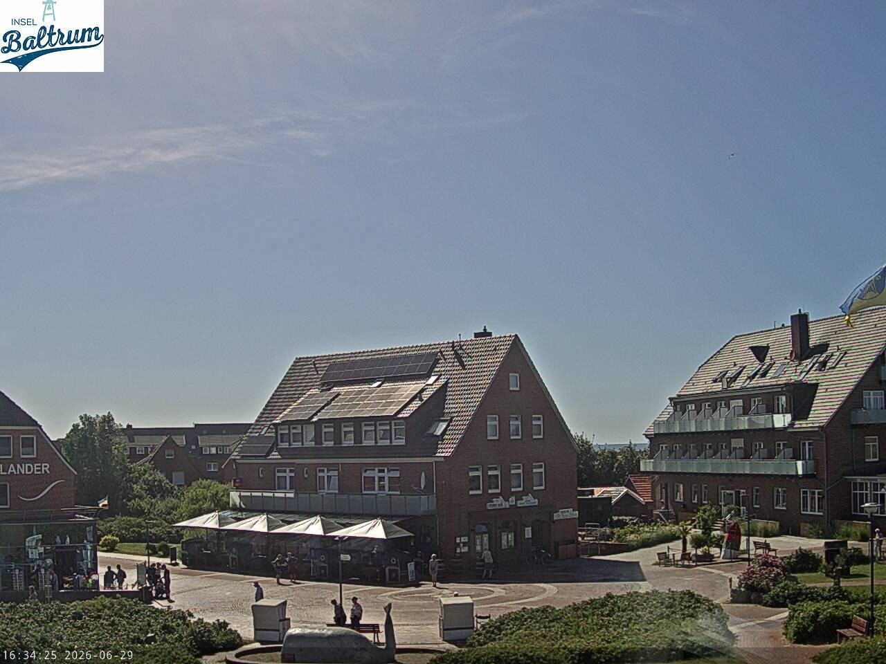 Archiv Foto Webcam Marktplatz Baltrum