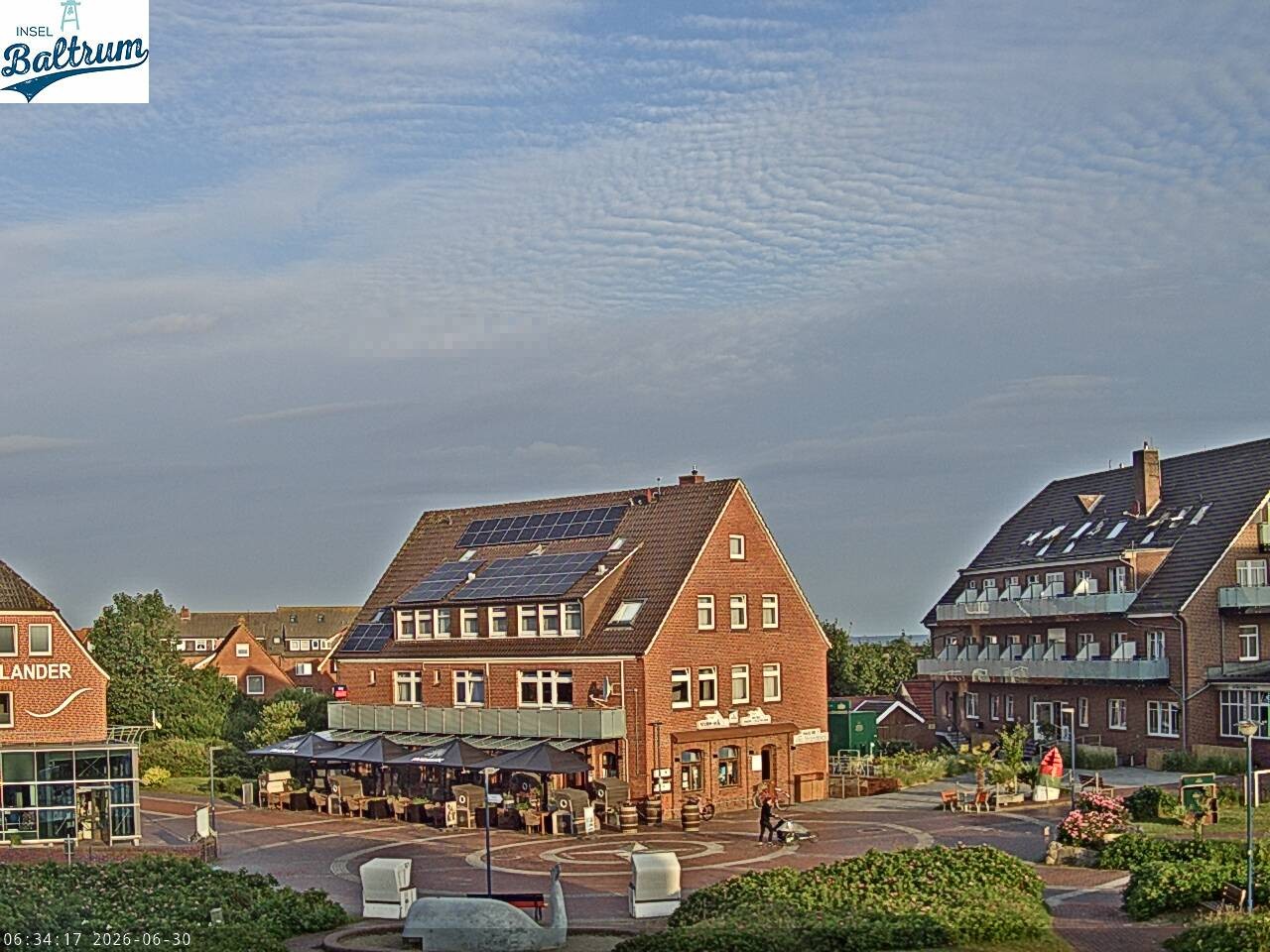 Archiv Foto Webcam Marktplatz Baltrum