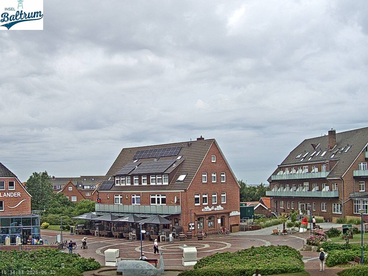 Archiv Foto Webcam Marktplatz Baltrum