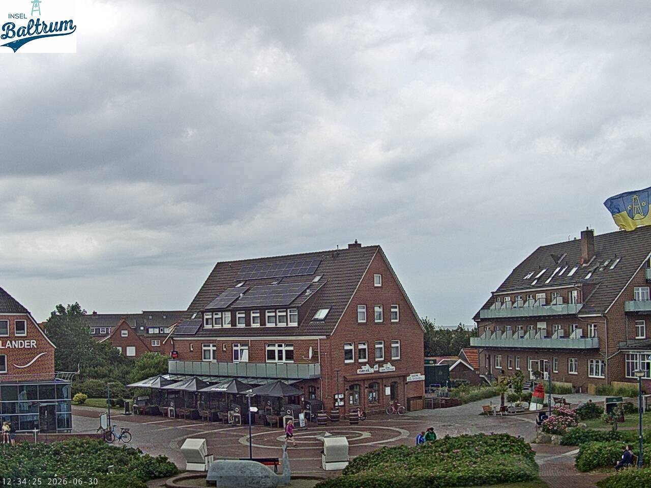 Archiv Foto Webcam Marktplatz Baltrum