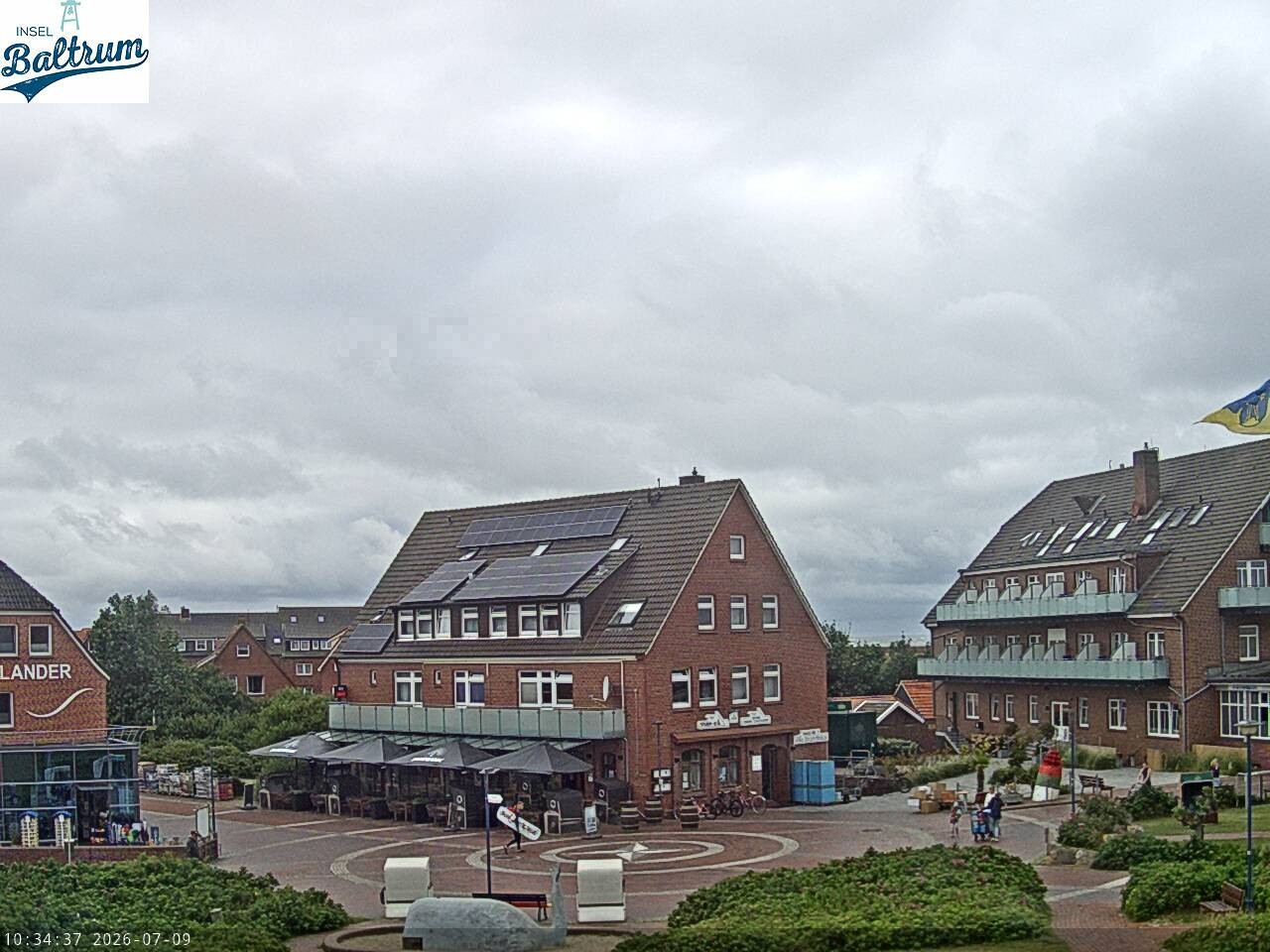 Archiv Foto Webcam Marktplatz Baltrum