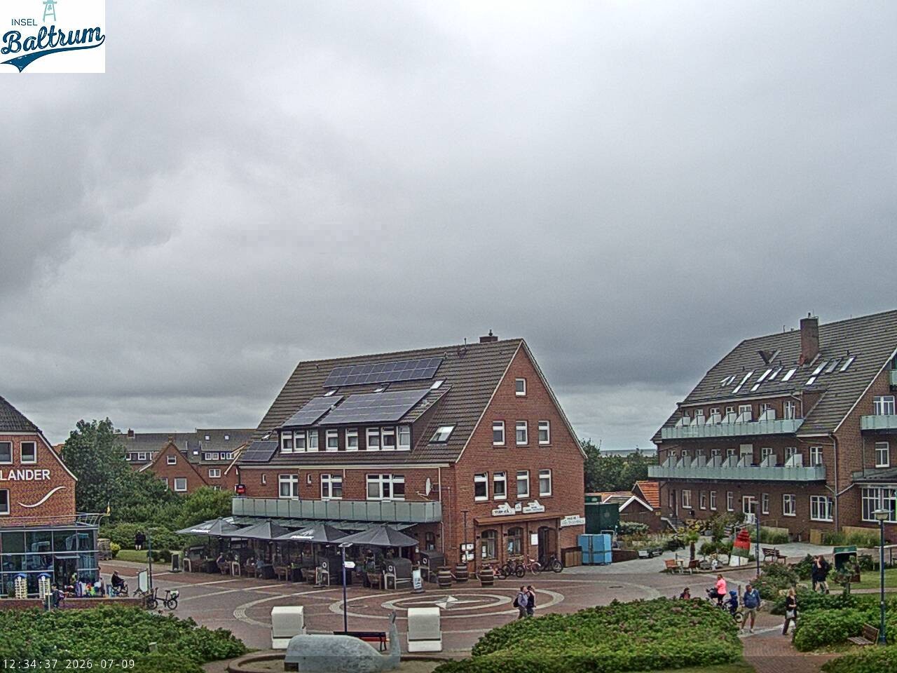 Archiv Foto Webcam Marktplatz Baltrum