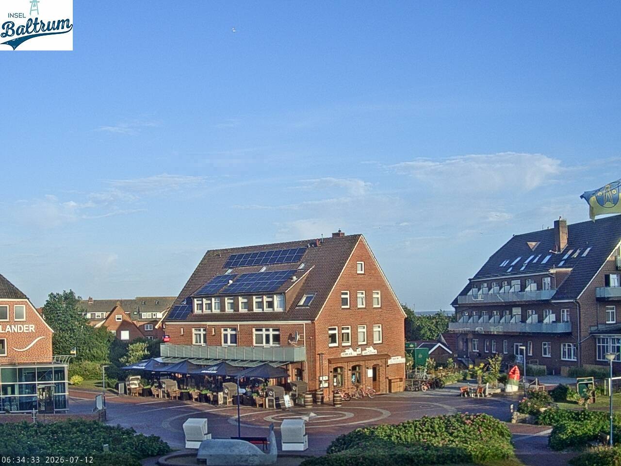 Archiv Foto Webcam Marktplatz Baltrum
