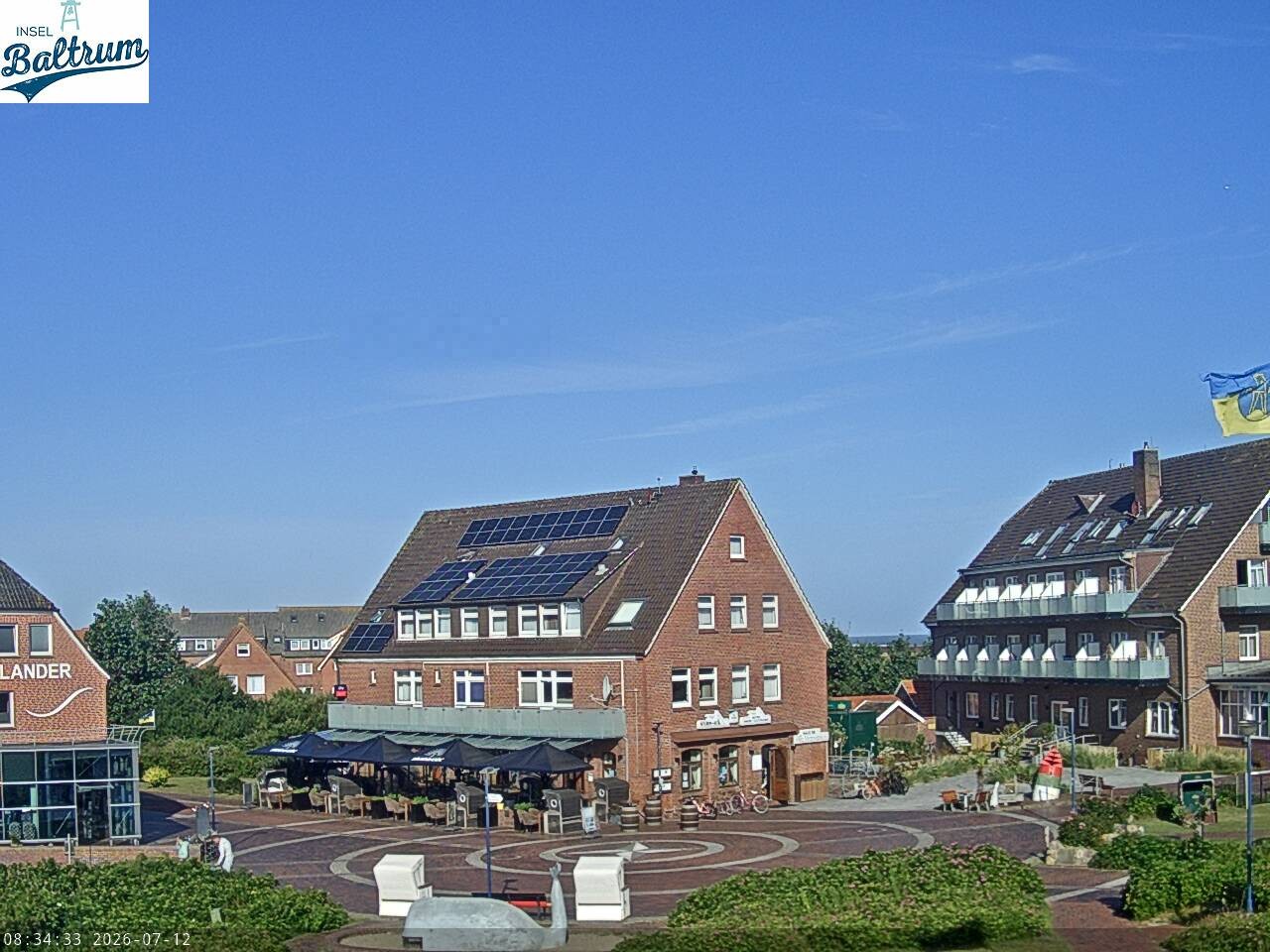 Archiv Foto Webcam Marktplatz Baltrum