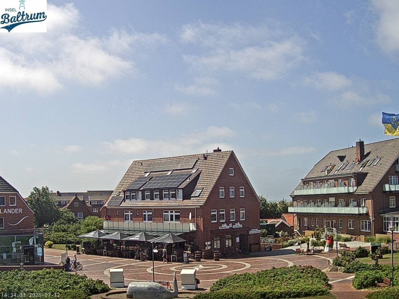 Archiv Foto Webcam Marktplatz Baltrum