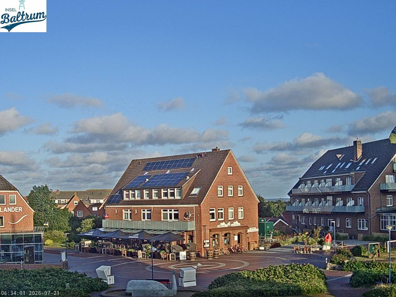 Archiv Foto Webcam Marktplatz Baltrum