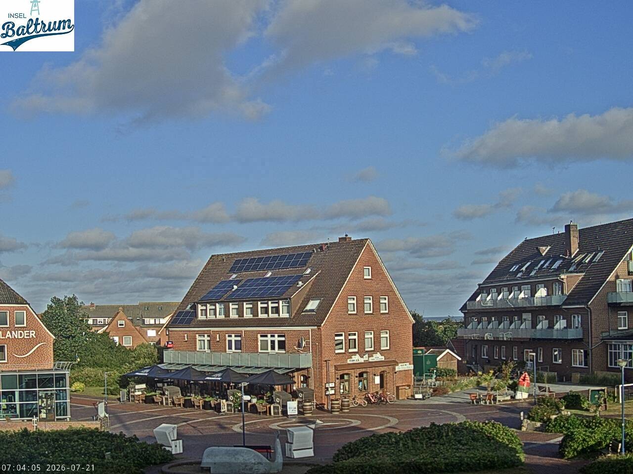 Archiv Foto Webcam Marktplatz Baltrum