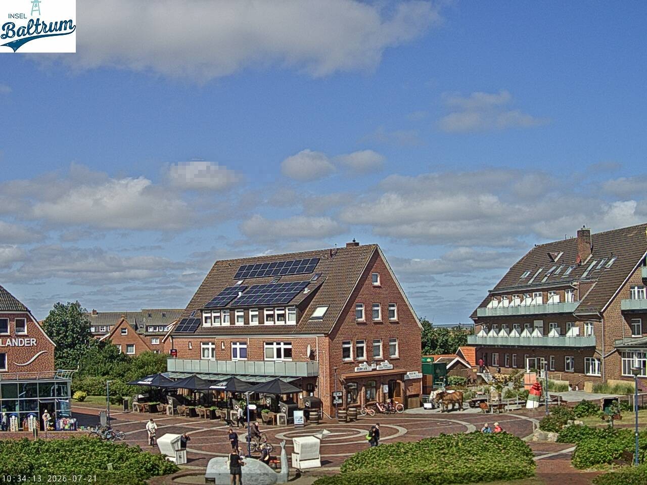 Archiv Foto Webcam Marktplatz Baltrum
