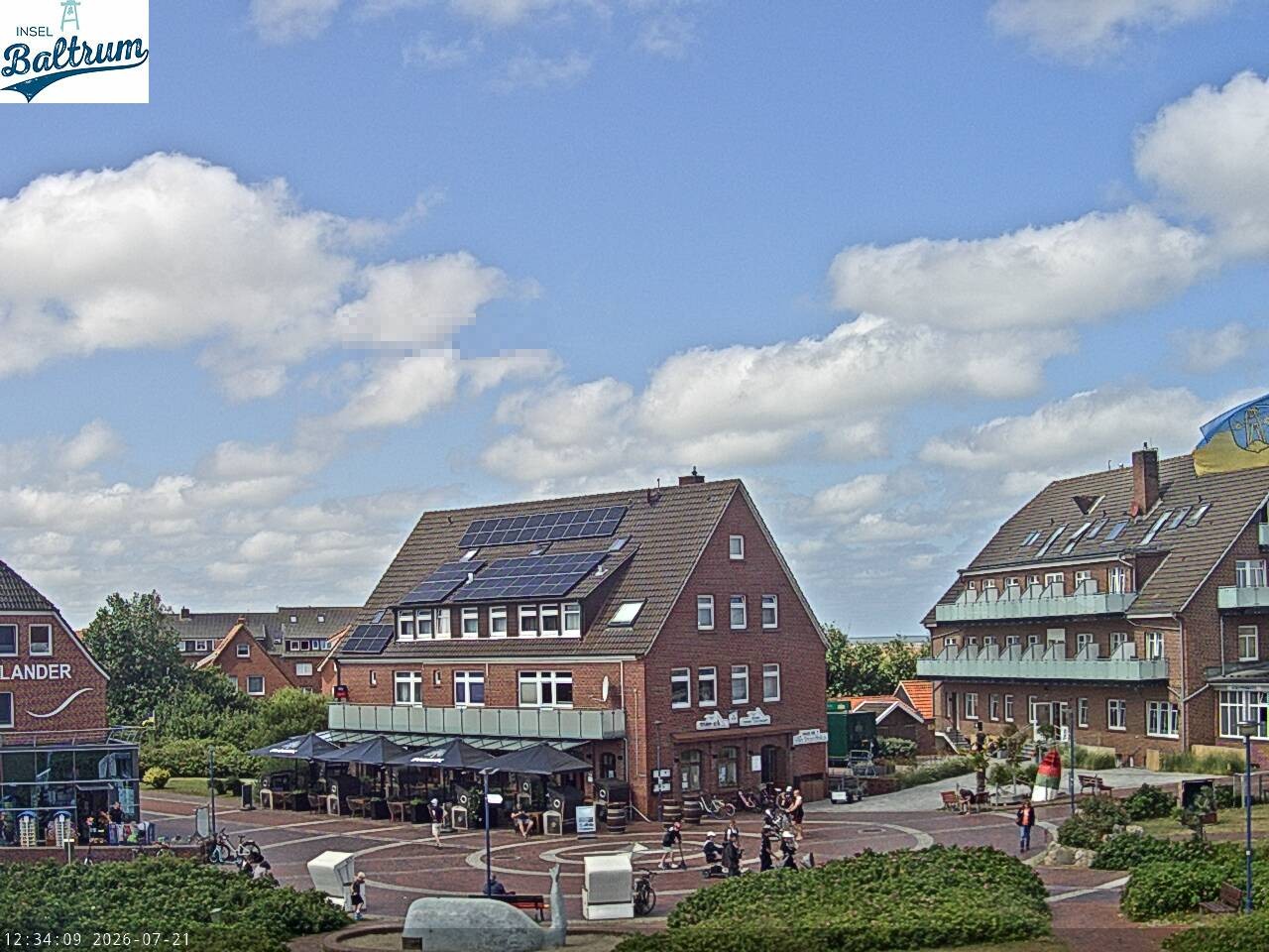 Archiv Foto Webcam Marktplatz Baltrum