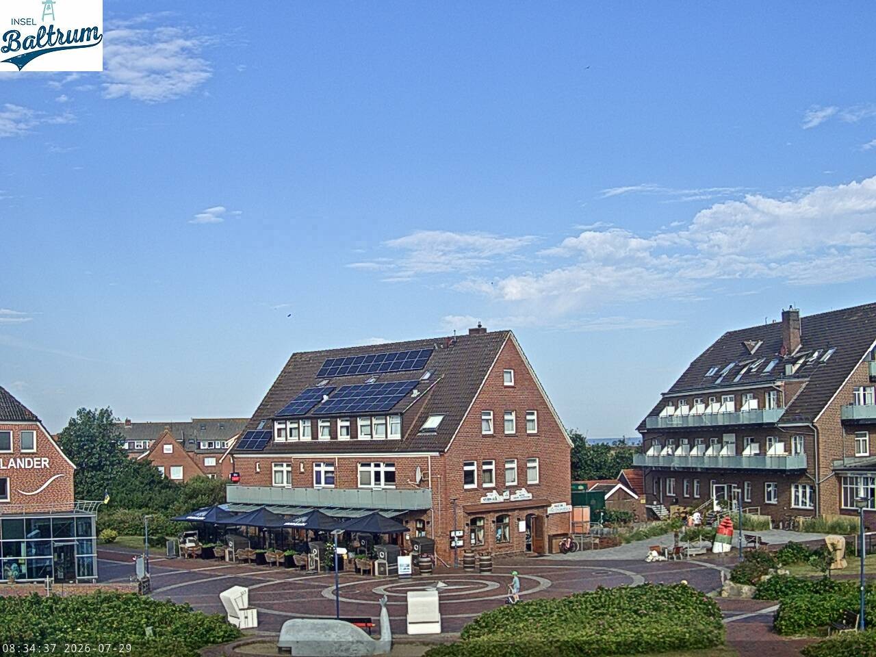 Archiv Foto Webcam Marktplatz Baltrum