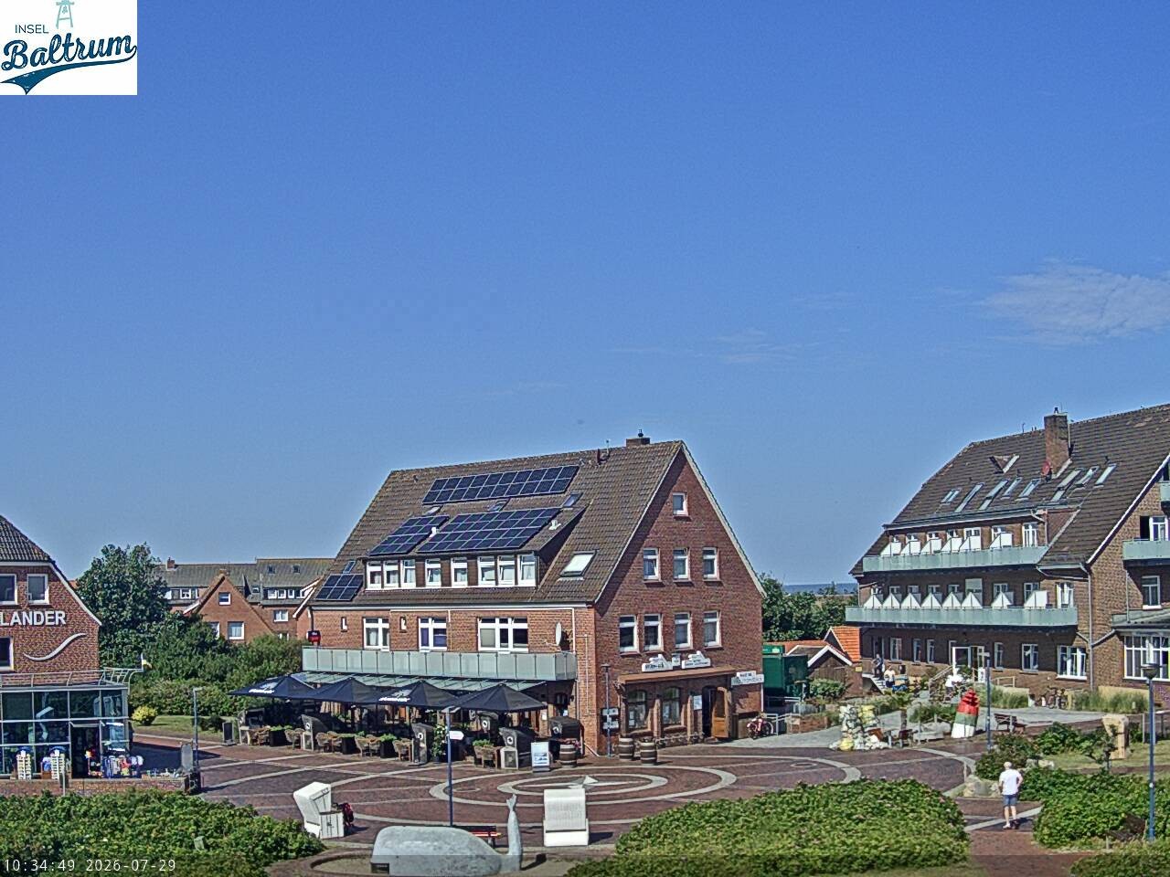 Archiv Foto Webcam Marktplatz Baltrum