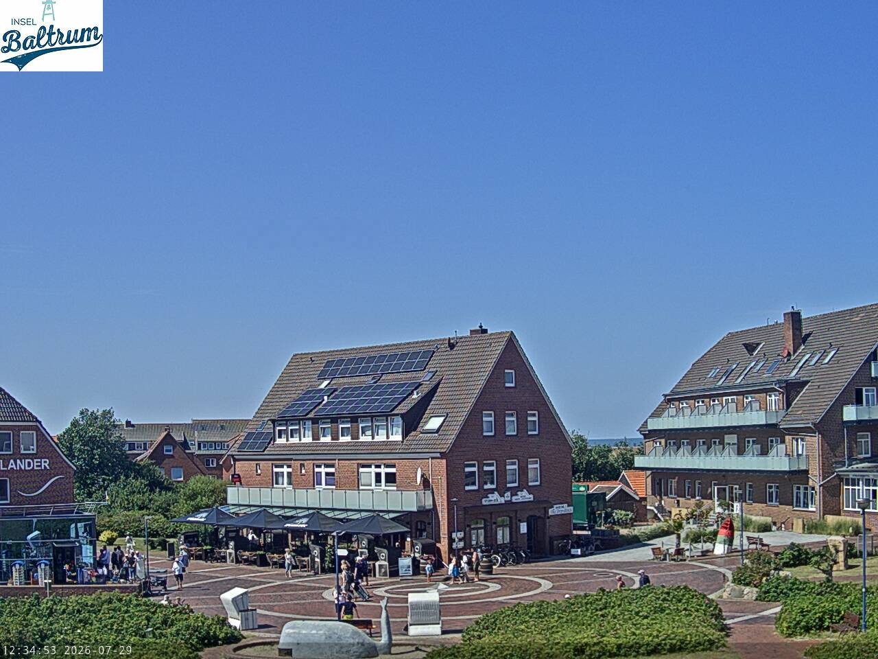 Archiv Foto Webcam Marktplatz Baltrum