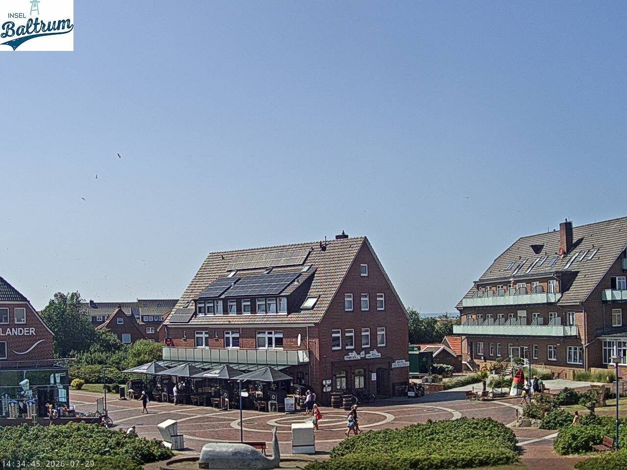 Archiv Foto Webcam Marktplatz Baltrum