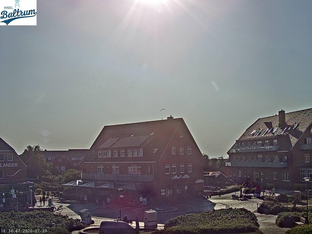 Archiv Foto Webcam Marktplatz Baltrum