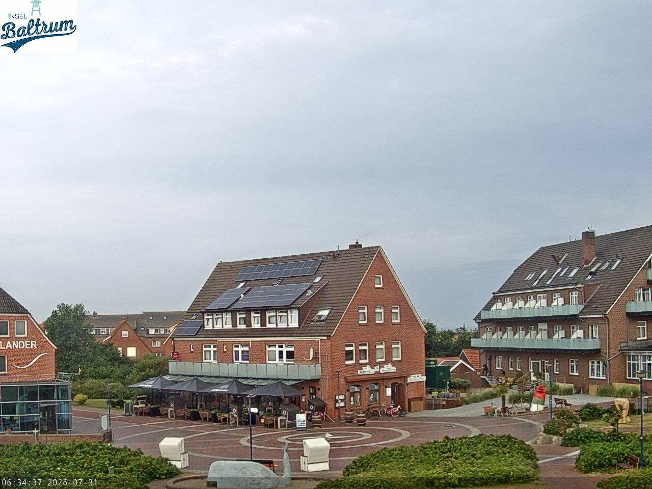 Archiv Foto Webcam Marktplatz Baltrum