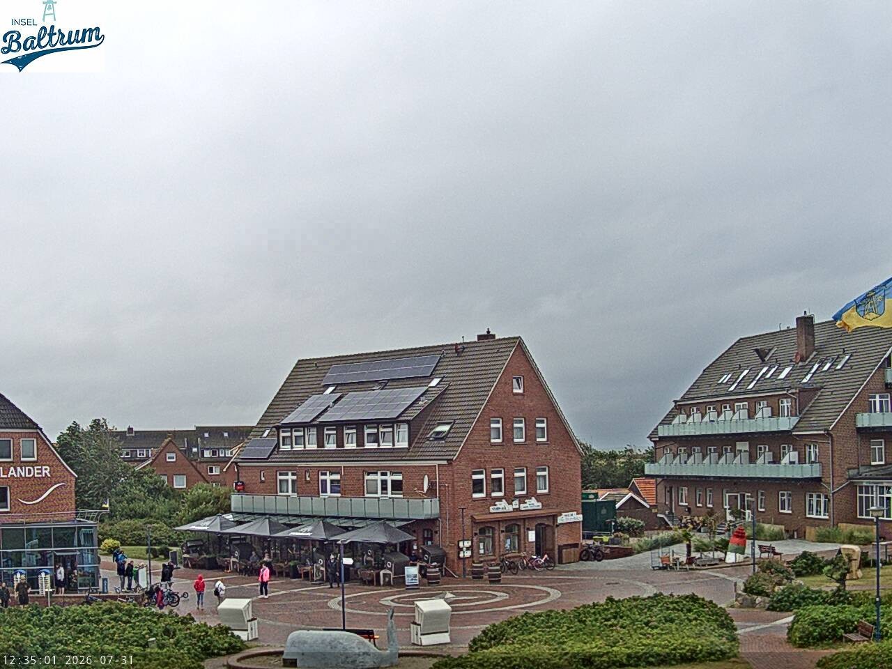 Archiv Foto Webcam Marktplatz Baltrum