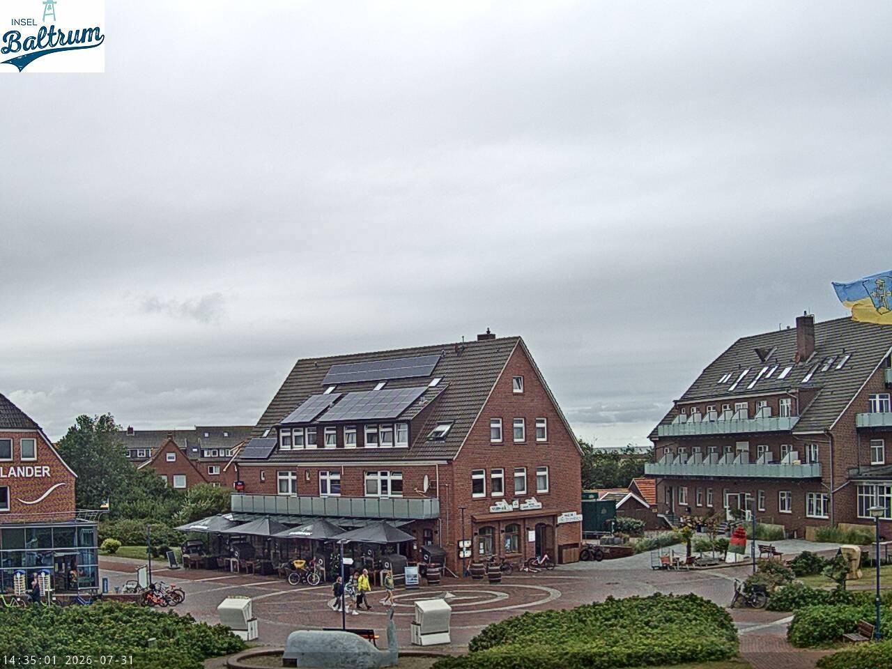 Archiv Foto Webcam Marktplatz Baltrum