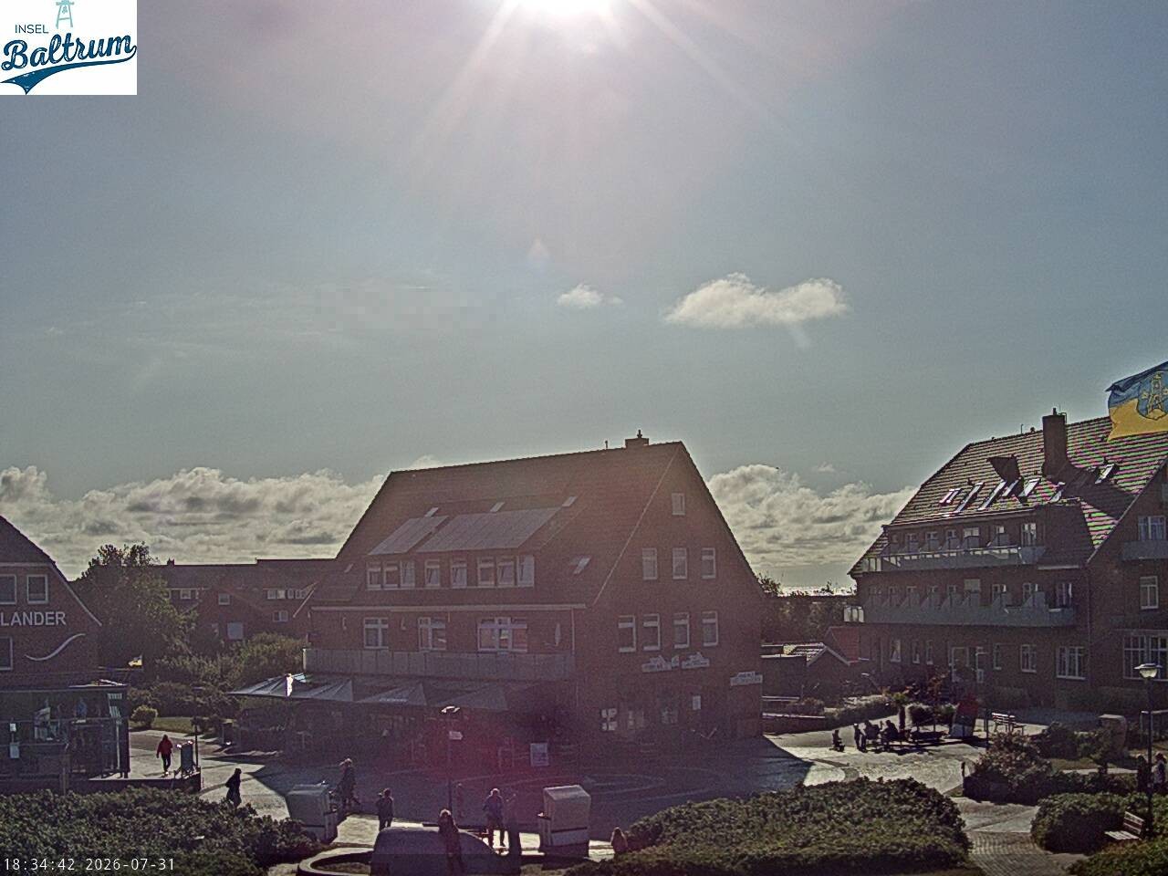 Archiv Foto Webcam Marktplatz Baltrum
