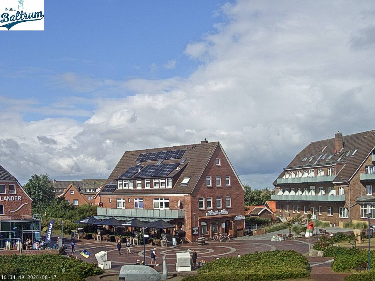 Archived image Webcam Market Square Baltrum