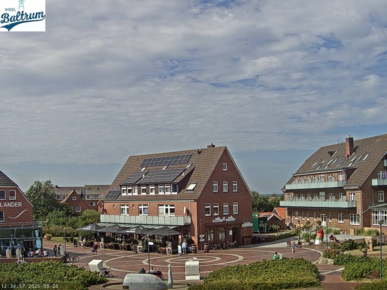 Archived image Webcam Market Square Baltrum