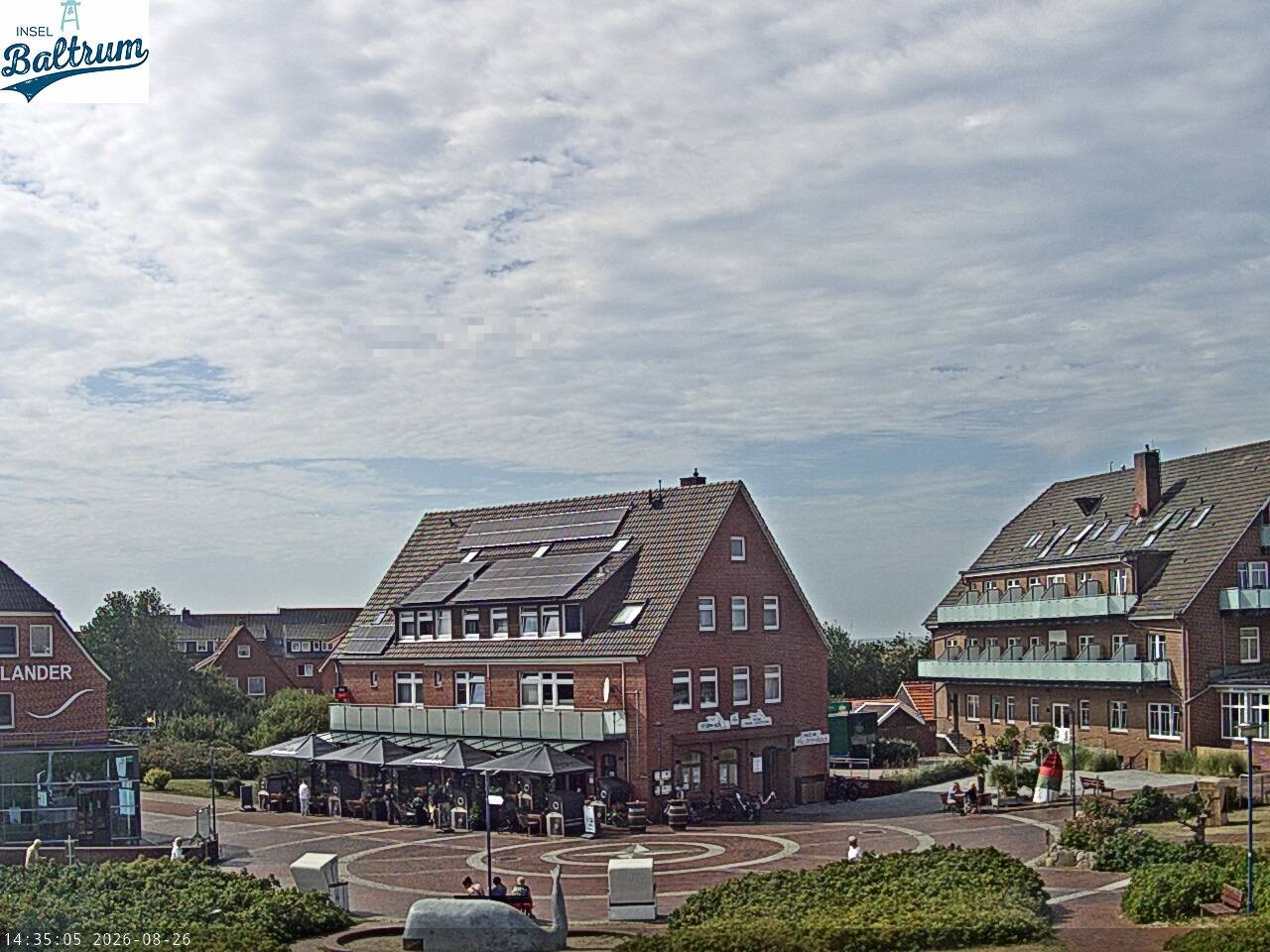 Archived image Webcam Market Square Baltrum