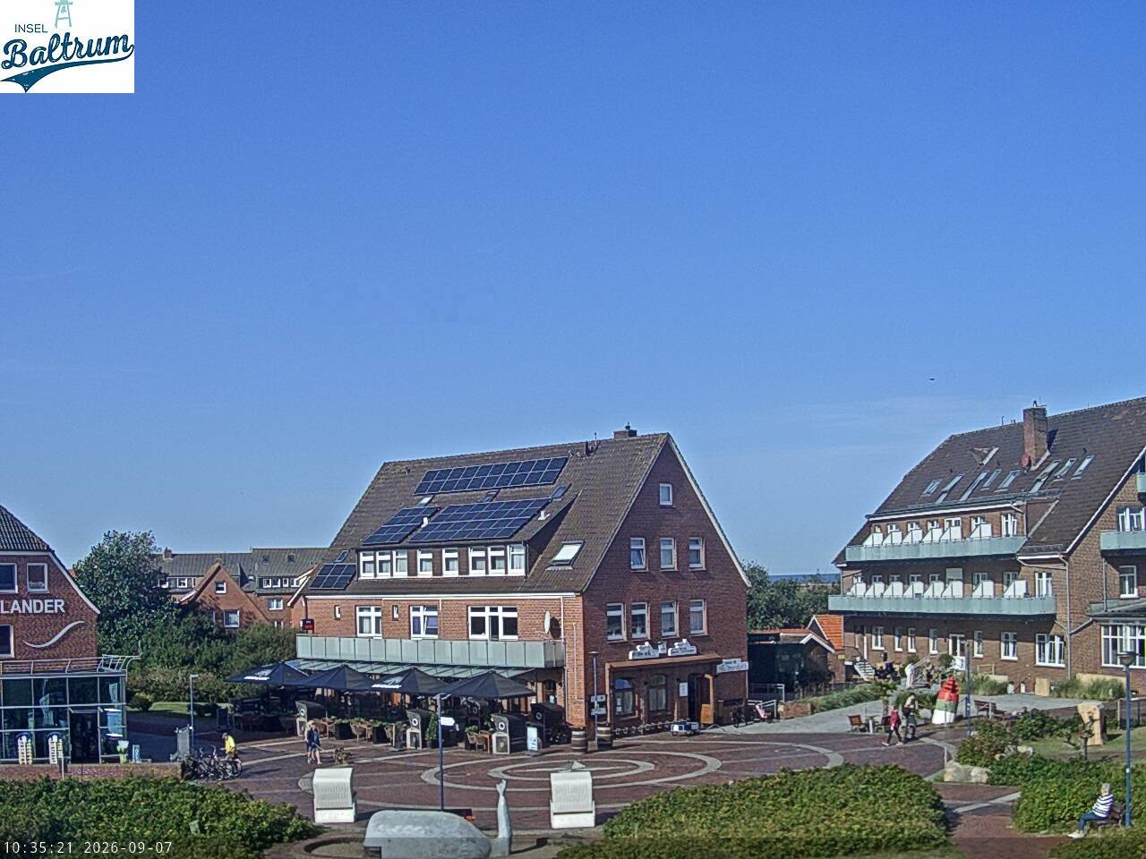 Archiv Foto Webcam Marktplatz Baltrum