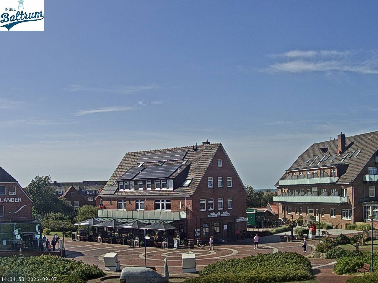 Archiv Foto Webcam Marktplatz Baltrum