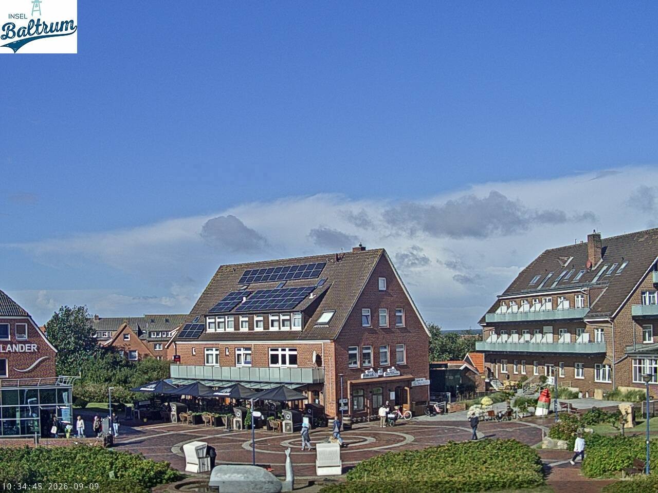 Archiv Foto Webcam Marktplatz Baltrum
