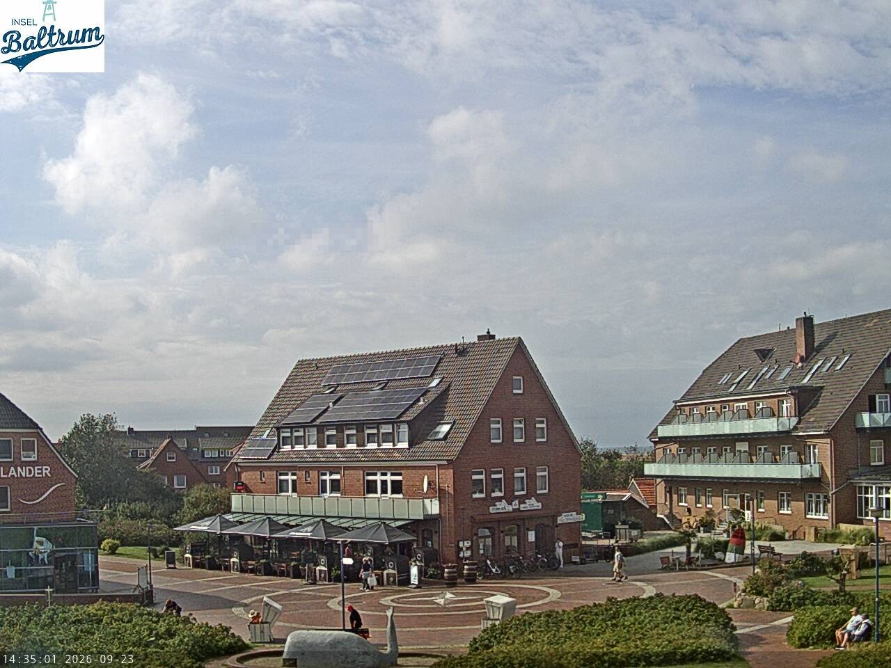 Archiv Foto Webcam Marktplatz Baltrum