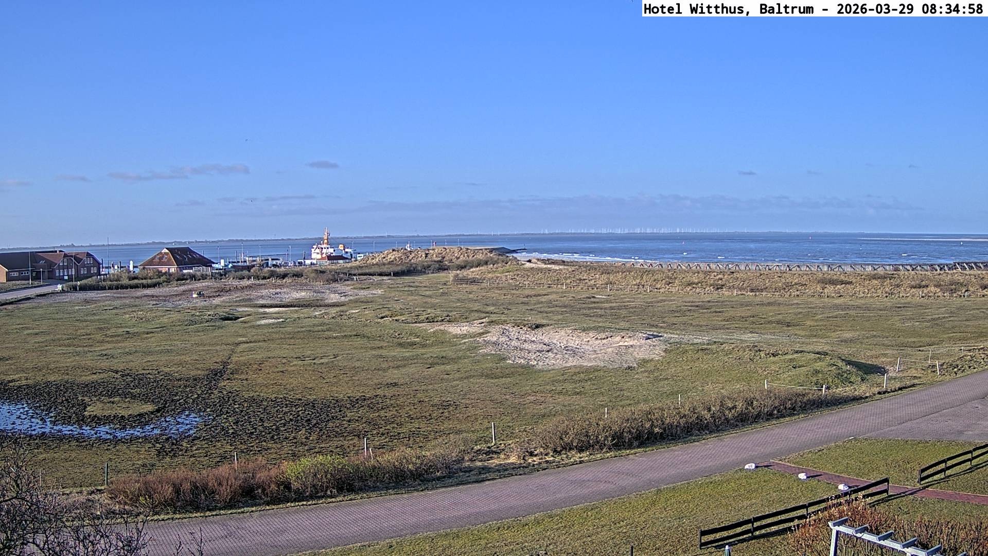 Archiv Foto Webcam Blick vom Hotel Witthus in Baltrum
