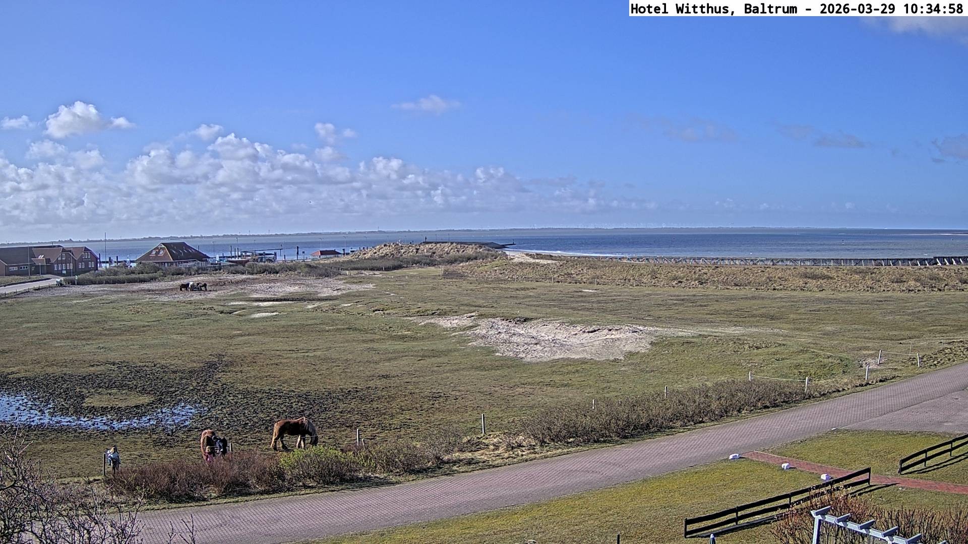 Archiv Foto Webcam Blick vom Hotel Witthus in Baltrum