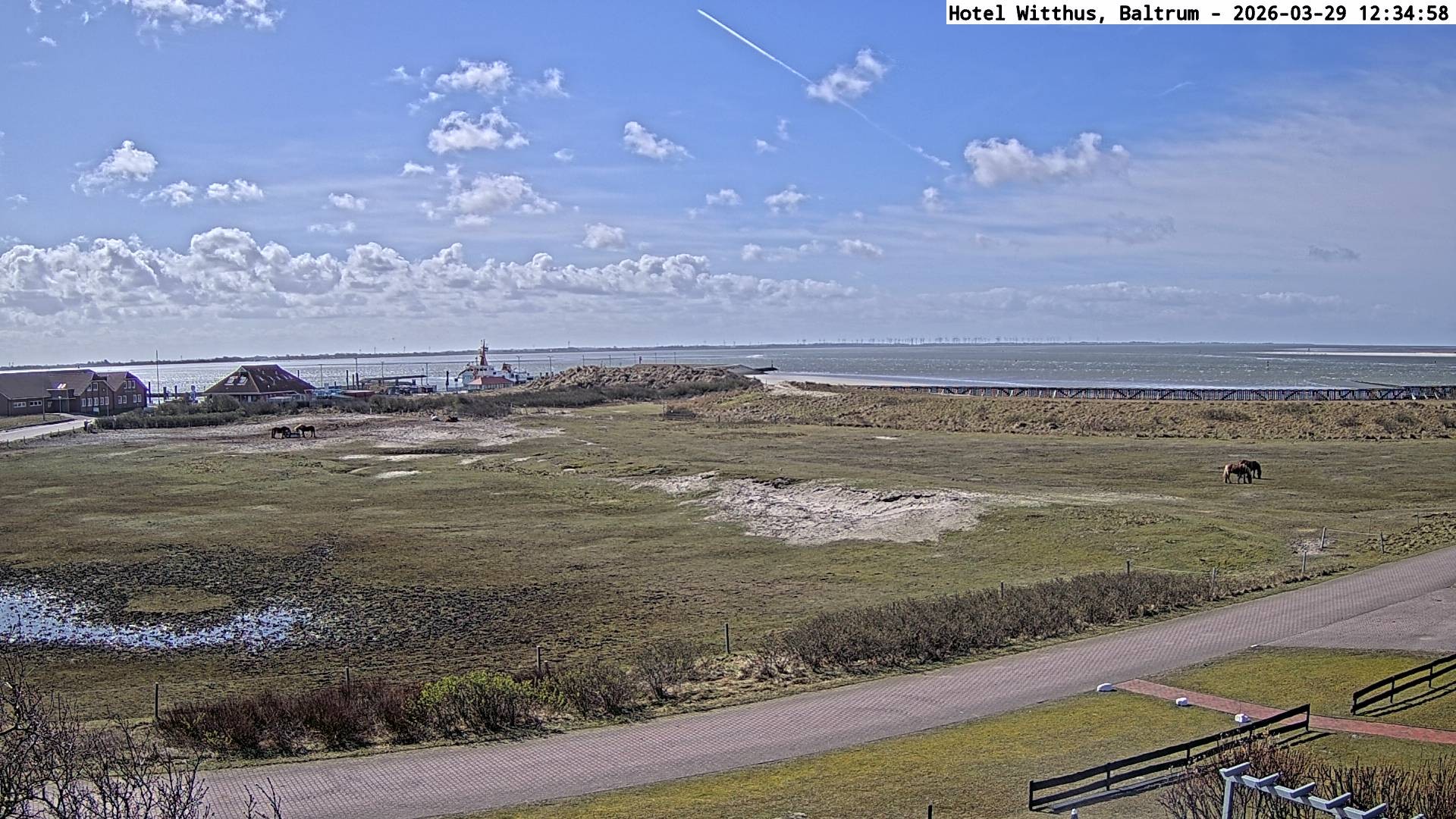 Archiv Foto Webcam Blick vom Hotel Witthus in Baltrum